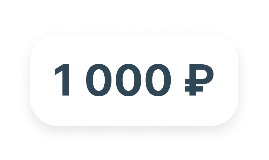 1000 ₽